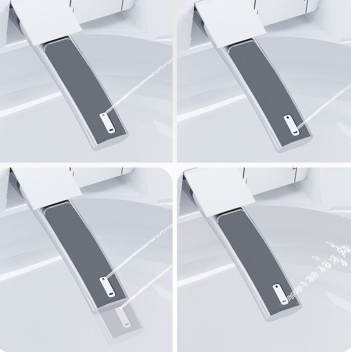 Modern Floor Mount Toilet Bowl White Toilet with Seat for Bathroom