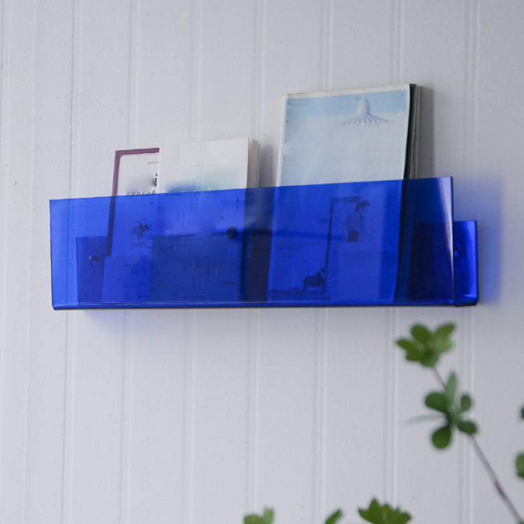 Contemporary Wall Mounted Bookshelf Acrylic Book Shelf for Living Room