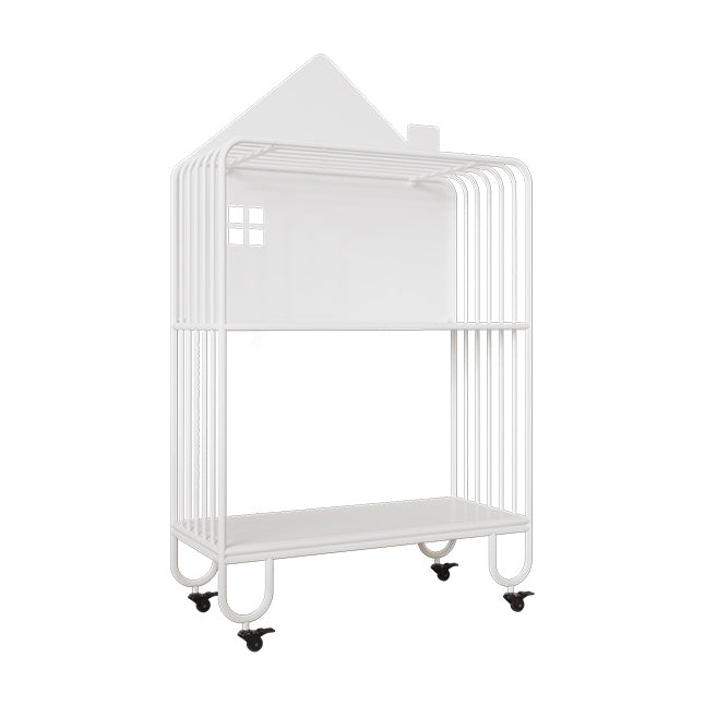 11" Wide Contemporary Bookshelf Open Back Shelves Included Iron Bookcase