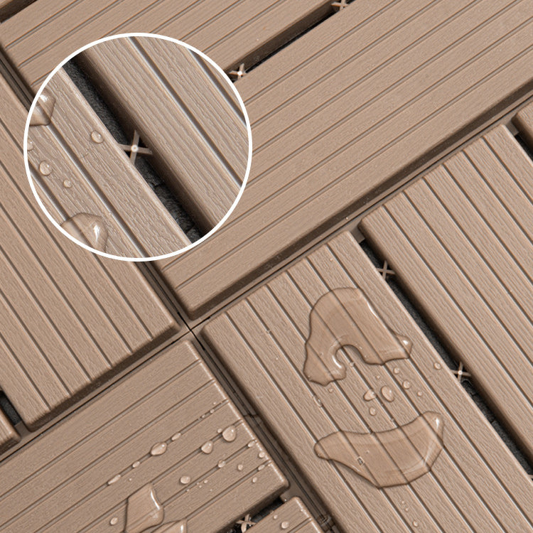 Outdoors Waterproof Laminate Flooring Dark Slip Resistant Laminate