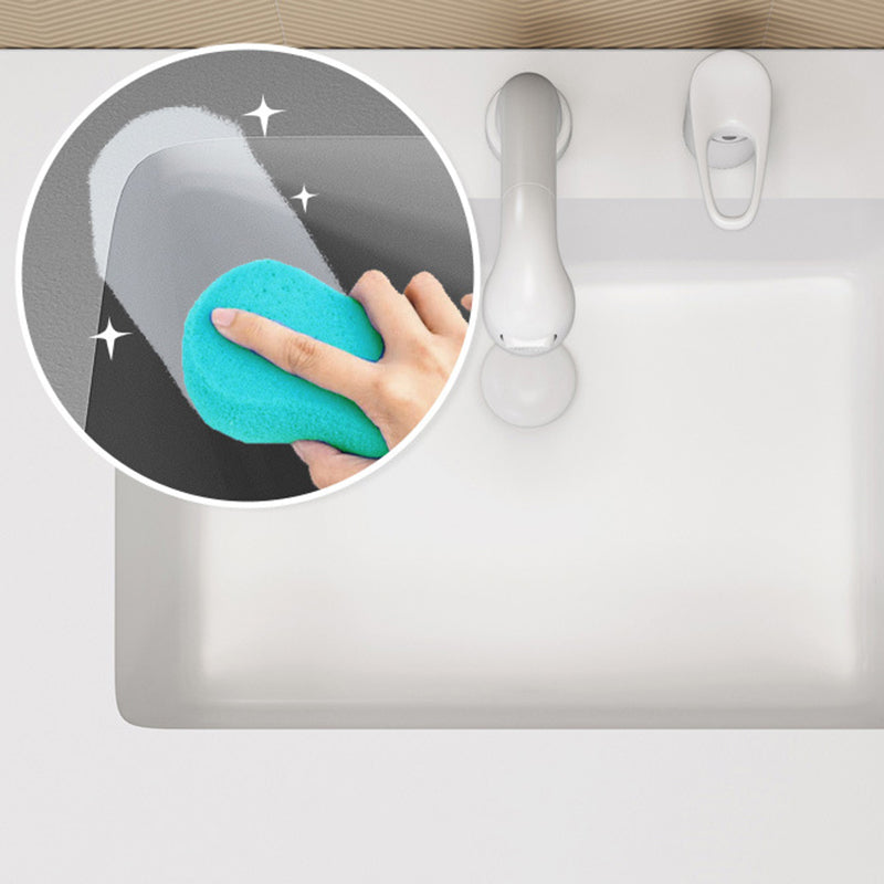 Modern Wooden Sink Vanity White Wall Mount Bathroom Vanity Cabinet with Mirror