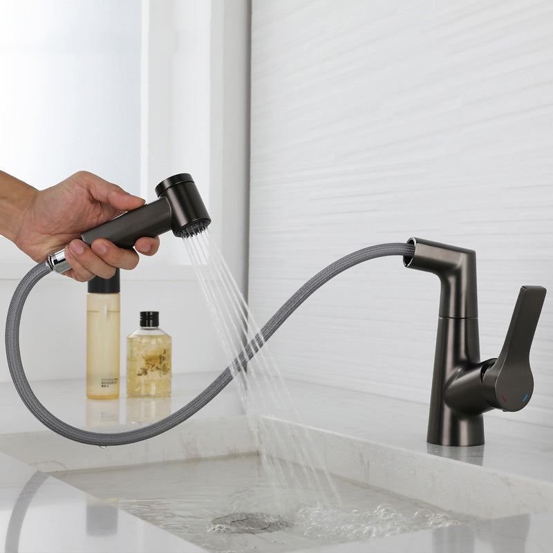 Single Lever Handle Faucets Contemporary Centerset Faucets for Bathroom