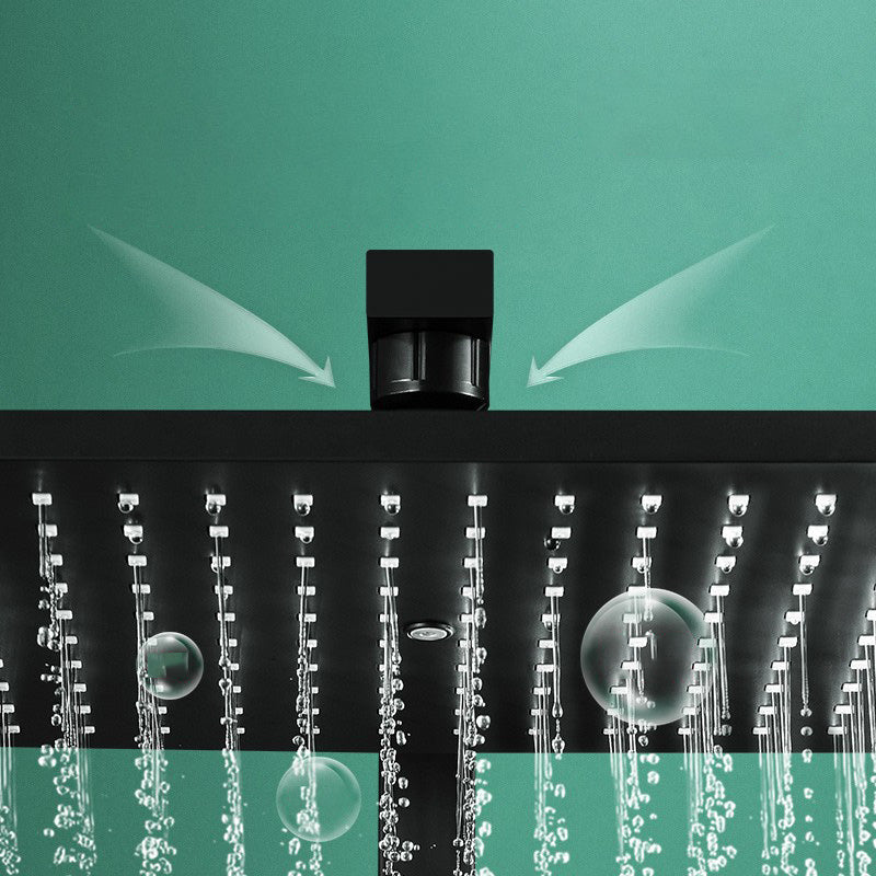 Modern Adjustable Water Flow Shower Faucet Shower Arm Hose Shower System on Wall