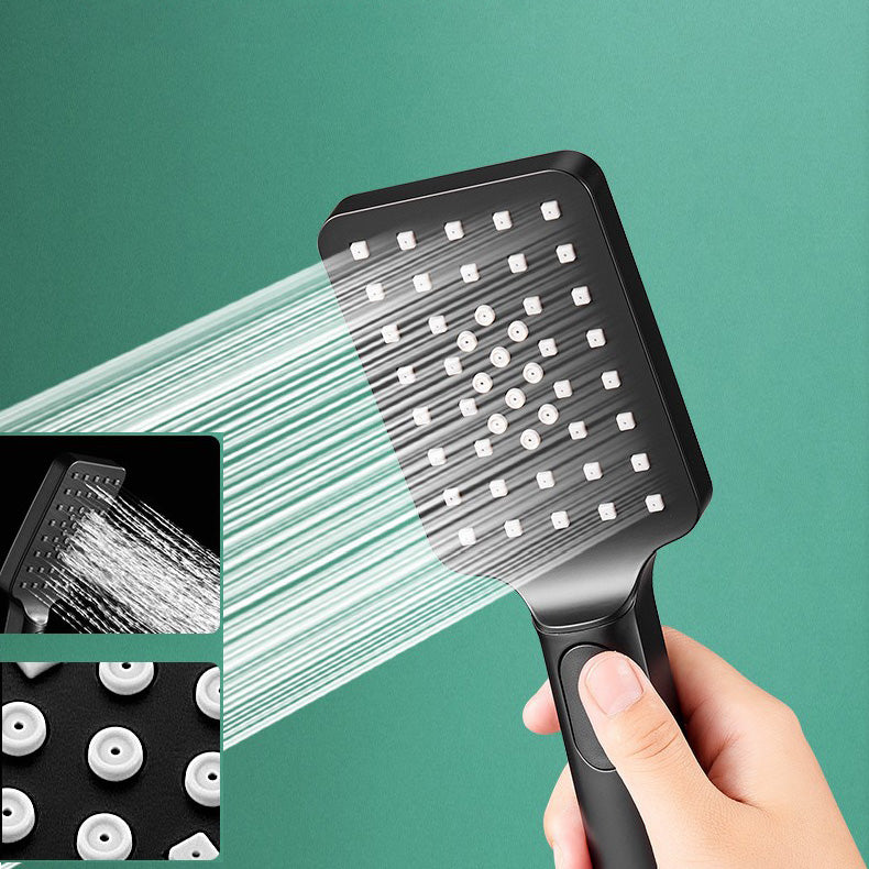 Modern Adjustable Water Flow Shower Faucet Shower Arm Hose Shower System on Wall