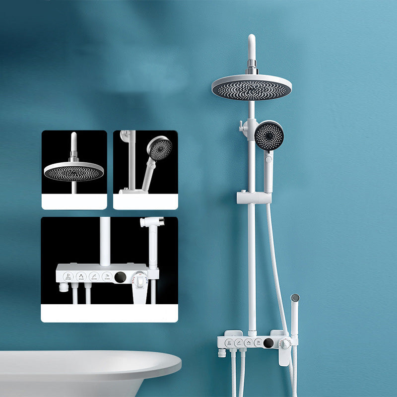 Adjustable Spray Pattern Shower Combo Metal Arm Shower Faucet Arm Shower Head