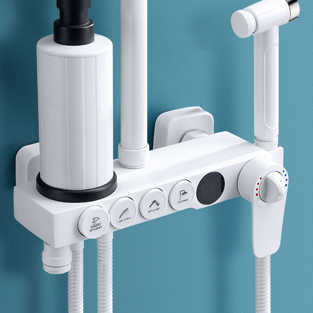 Adjustable Spray Pattern Shower Combo Metal Arm Shower Faucet Arm Shower Head