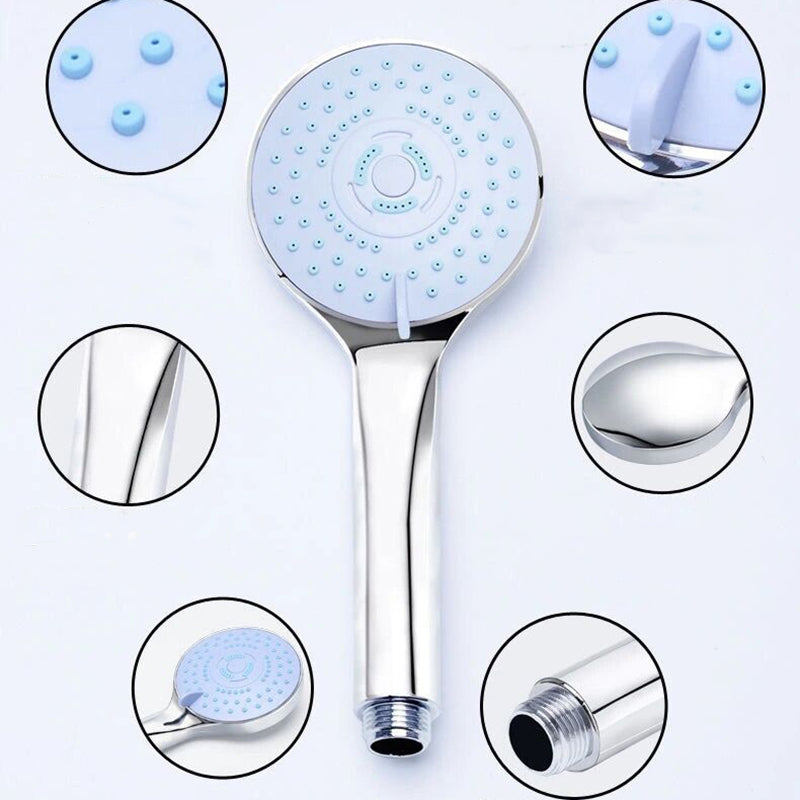 Modern Plastic Shower Head Wall-mounted Shower Head with Adjustable Spray Pattern
