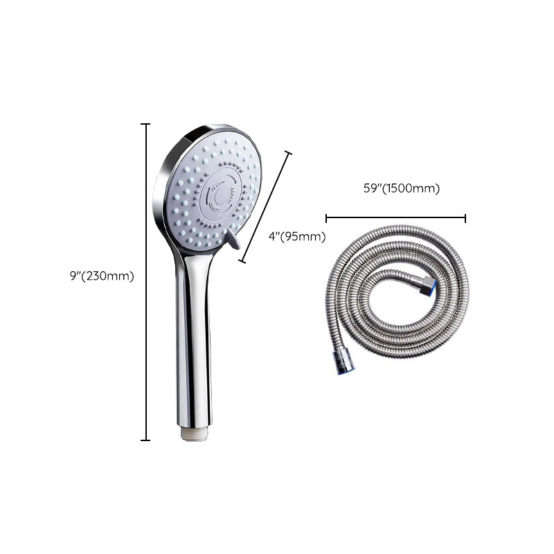 Modern Plastic Shower Head Wall-mounted Shower Head with Adjustable Spray Pattern