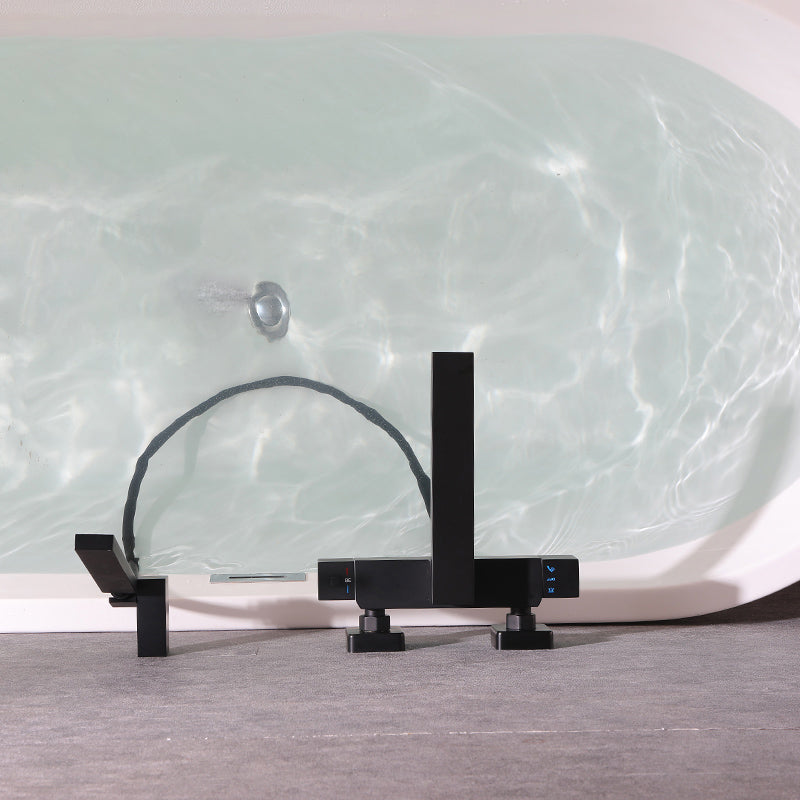 Wall Mounted Metal Freestanding Tub Filler Single Handle Freestanding Faucet