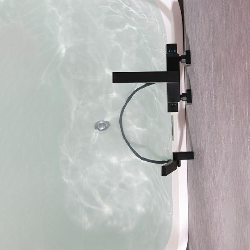 Wall Mounted Metal Freestanding Tub Filler Single Handle Freestanding Faucet