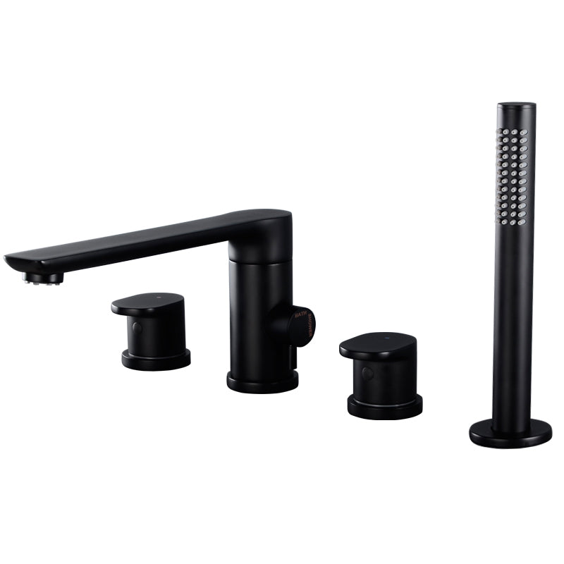Modern Deck Mounted Metal Tub Filler Metal Tub Filler with Hose