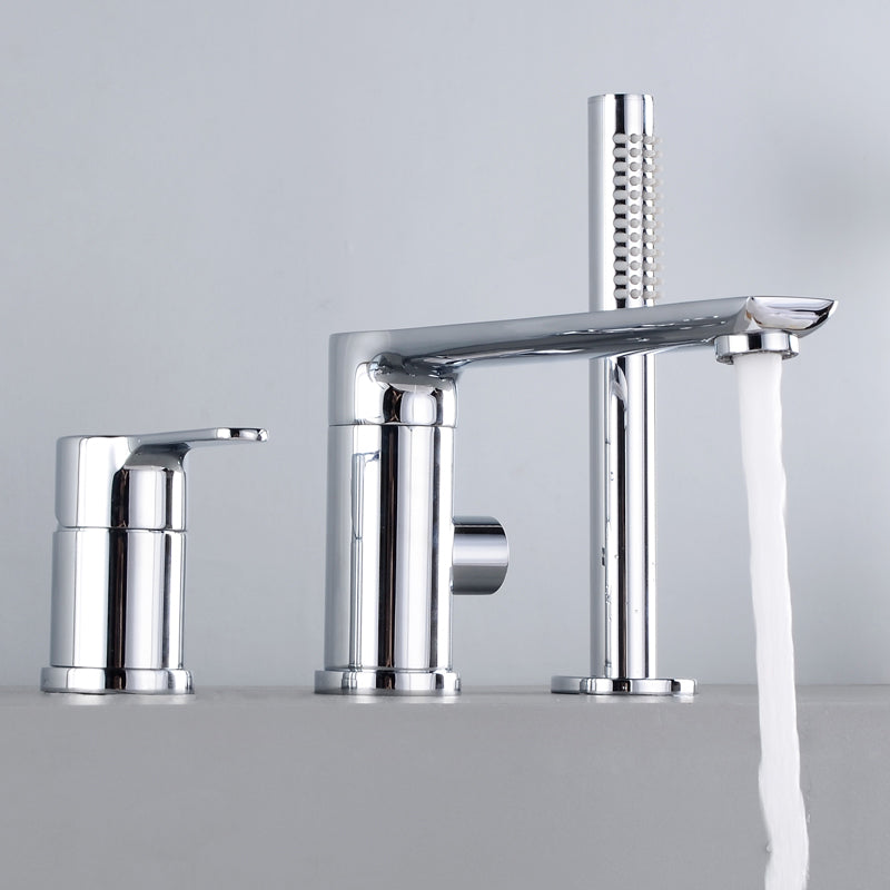 Modern Deck Mounted Metal Tub Filler Metal Tub Filler with Hose