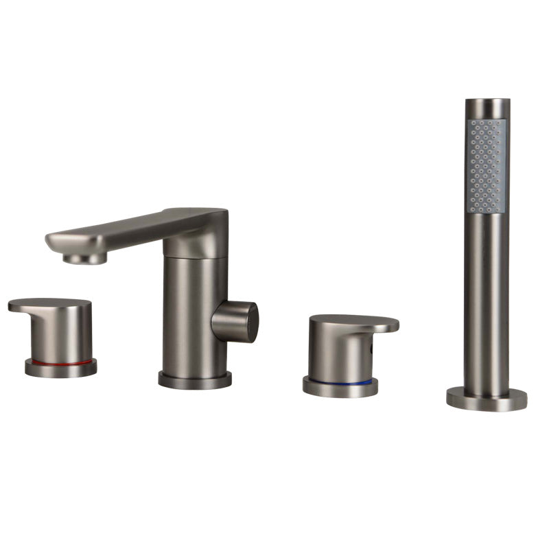Modern Deck Mounted Metal Tub Filler Metal Tub Filler with Hose