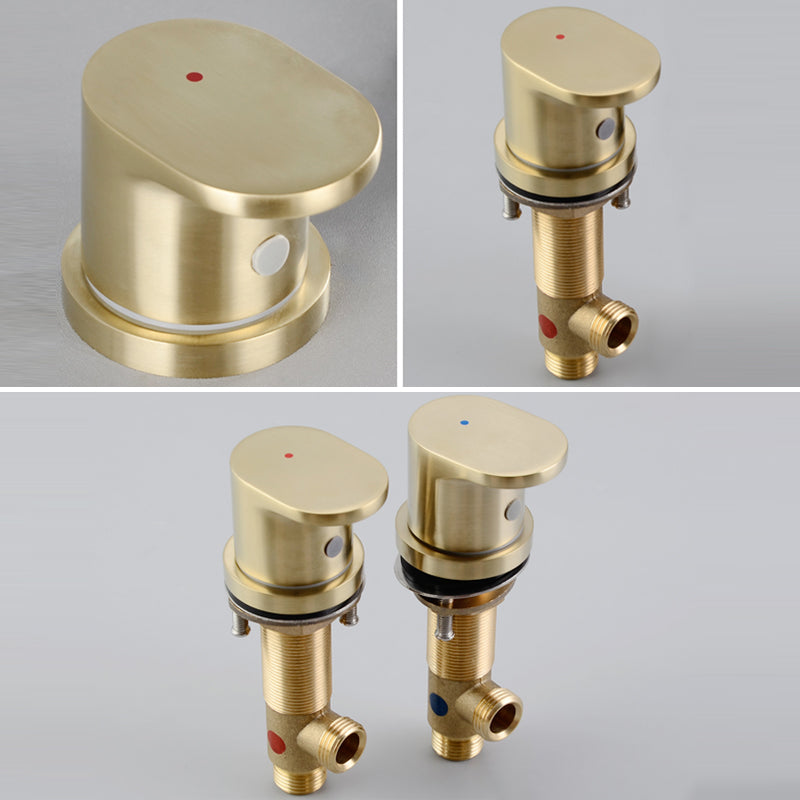 Modern Deck Mounted Metal Tub Filler Metal Tub Filler with Hose