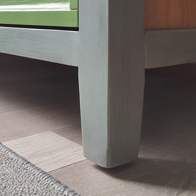 Vertical Nautical Wooden Storage Chest Bedroom Chest with Drawers