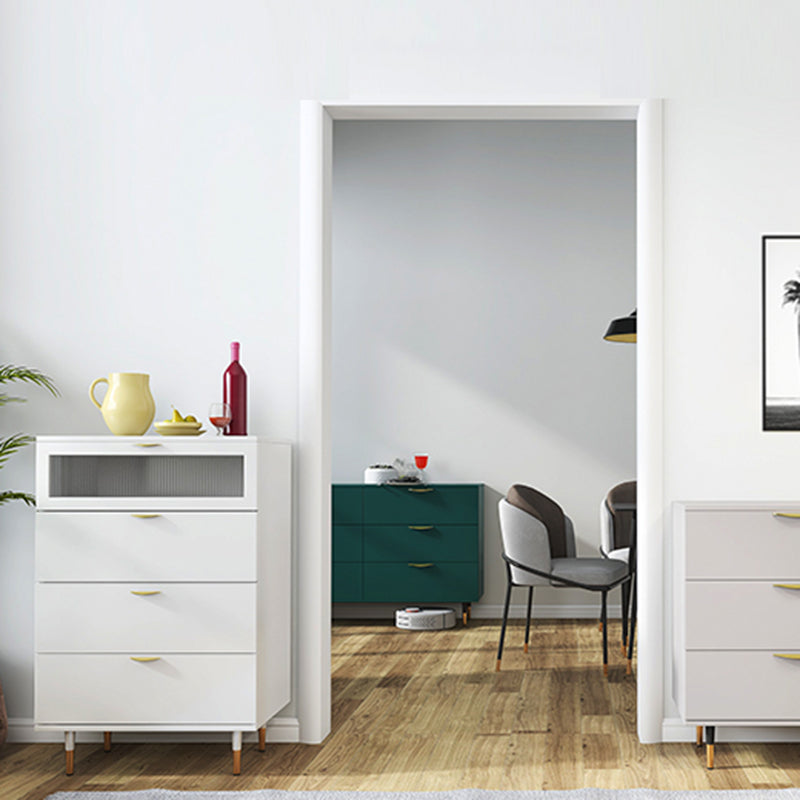 Classic Glam Storage Chest Manufactured Wood Dresser with 3 Drawers