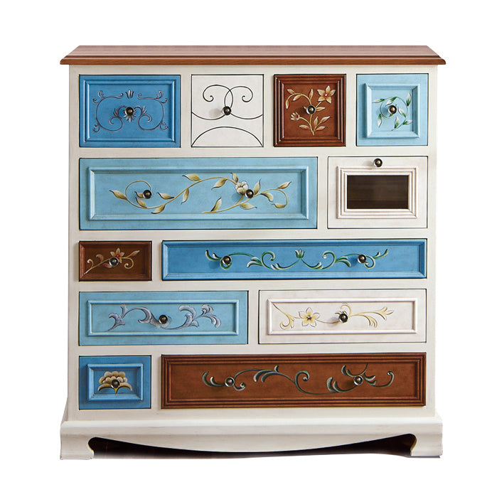Coastal Dresser Solid Wood Storage Chest Dresser with 8/10/12 Drawers