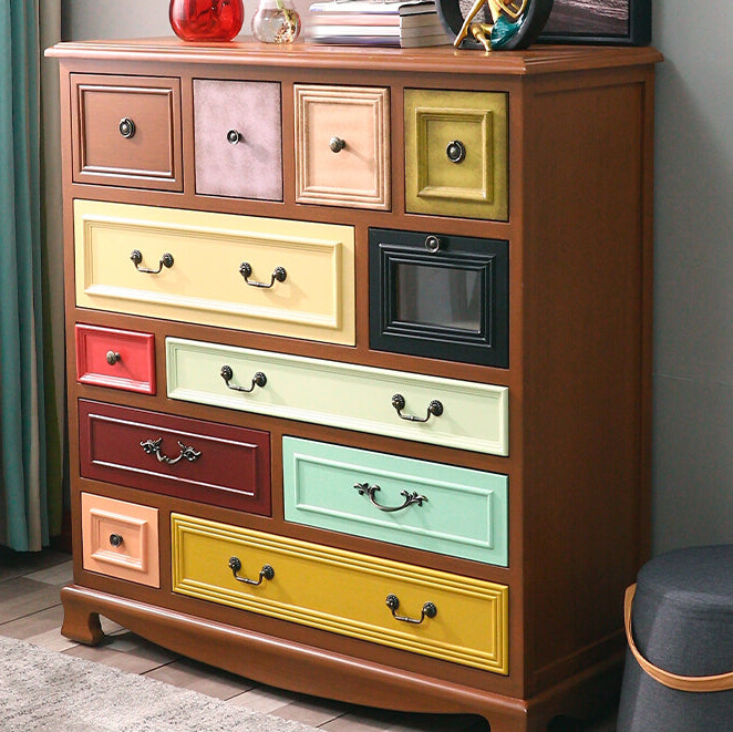 Coastal Dresser Solid Wood Storage Chest Dresser with 8/10/12 Drawers