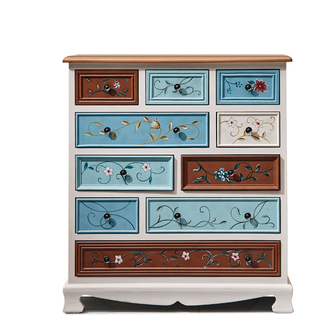Coastal Dresser Solid Wood Storage Chest Dresser with 8/10/12 Drawers
