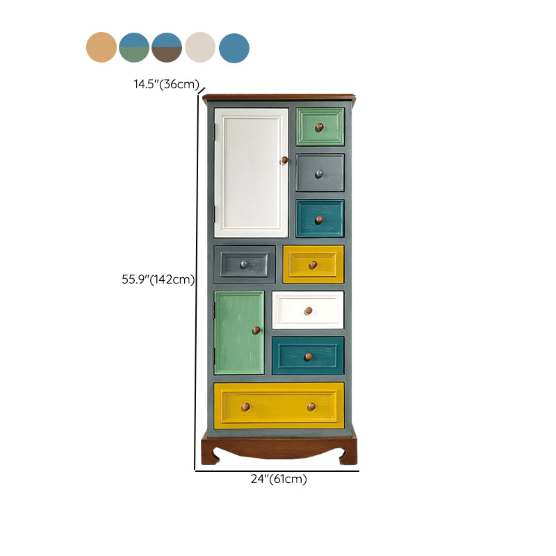 Coastal Dresser Solid Wood Storage Chest Dresser with 8/10/12 Drawers