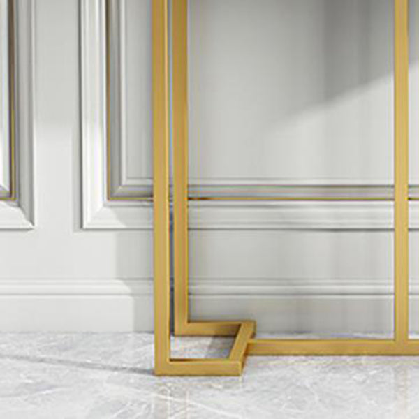 Glam Marble Console Table 12" W Rectangle Accent Table for Hall