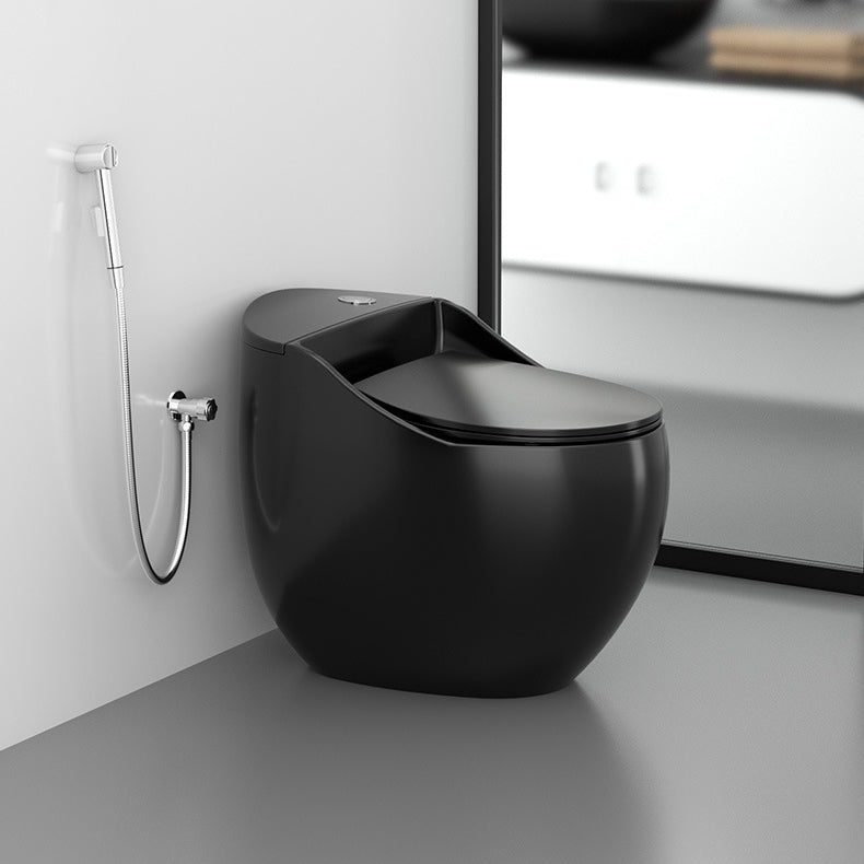 Modern Floor Mount Toilet Bowl One Piece Toilet with Seat for Bathroom