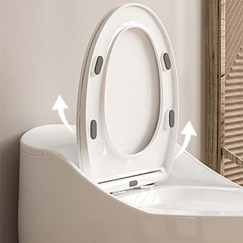 Modern Floor Mount Toilet Bowl One Piece Toilet with Seat for Bathroom