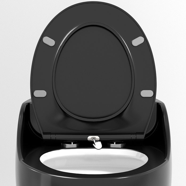 Modern Floor Mount Toilet Bowl One Piece Toilet with Seat for Bathroom