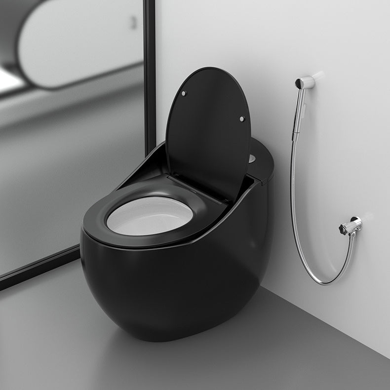 Modern Floor Mount Toilet Bowl One Piece Toilet with Seat for Bathroom