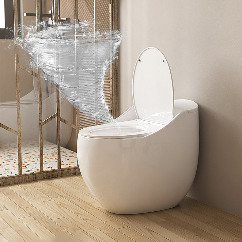 Modern Floor Mount Toilet Bowl One Piece Toilet with Seat for Bathroom