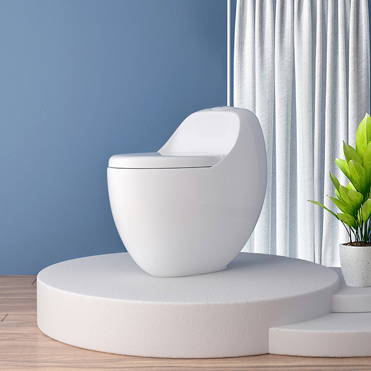 Modern Elong Toilet Bowl Floor Mount Toilet with Seat for Bathroom