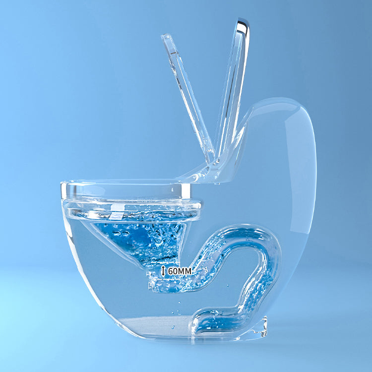 Modern Elong Toilet Bowl Floor Mount Toilet with Seat for Bathroom