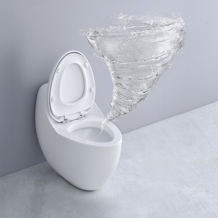 Modern Elong Toilet Bowl Floor Mount Toilet with Seat for Bathroom