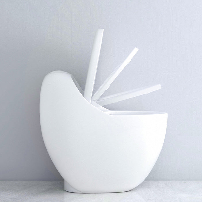 Modern Elong Toilet Bowl Floor Mount Toilet with Seat for Bathroom