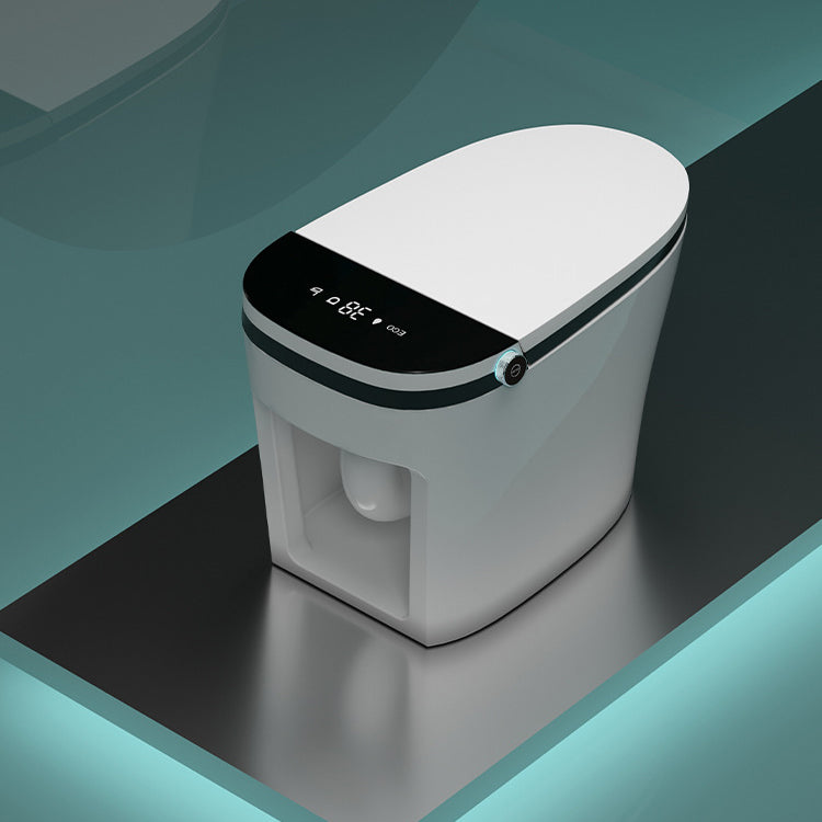 Modern Elong Toilet Bowl Siphon Floor Mount Toilet with Seat for Bathroom