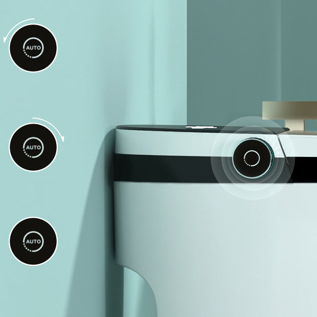 Modern Elong Toilet Bowl Siphon Floor Mount Toilet with Seat for Bathroom