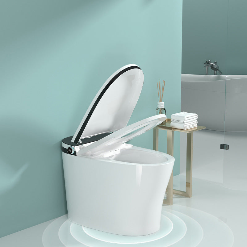 Modern Elong Toilet Bowl Siphon Floor Mount Toilet with Seat for Bathroom