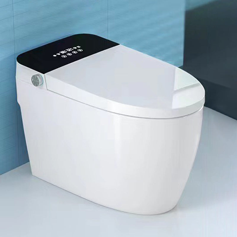 Contemporary One Piece Toilet Concealed Tank Toilet Bowl with Slow Close Seat for Washroom