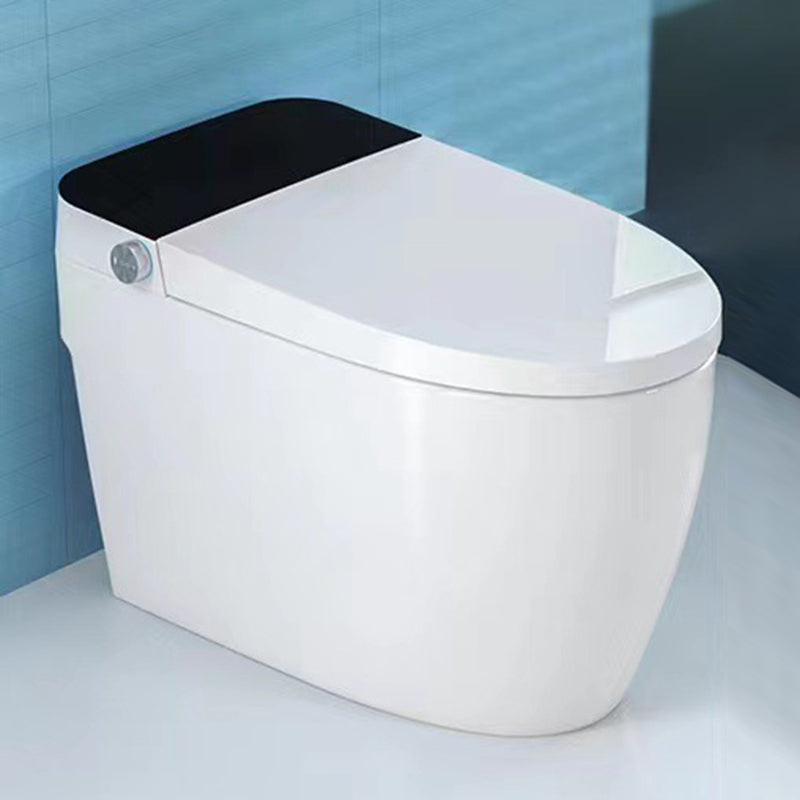 Contemporary One Piece Toilet Concealed Tank Toilet Bowl with Slow Close Seat for Washroom