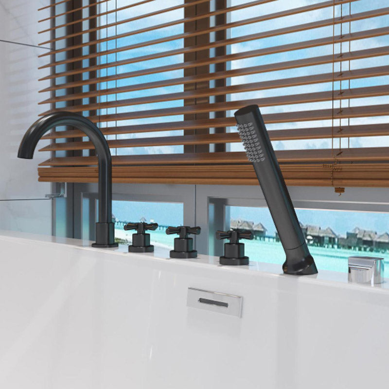 Rectangle Modern White Acrylic Bathtub Back to Wall with Drain and Massage Device Bath Tub