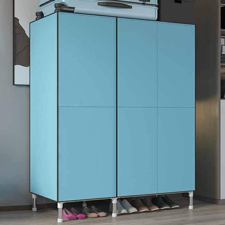 Hinged Wardrobe Armoire Modern Steel Wardrobe Closet with Legs