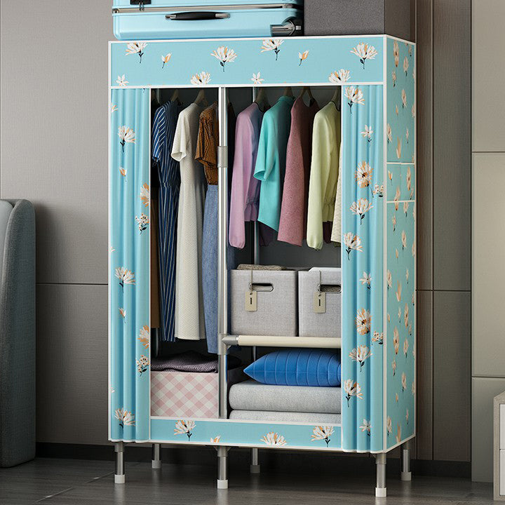 Contemporary Wardrobe Closet with Legs Metal Wardrobe Cabinet