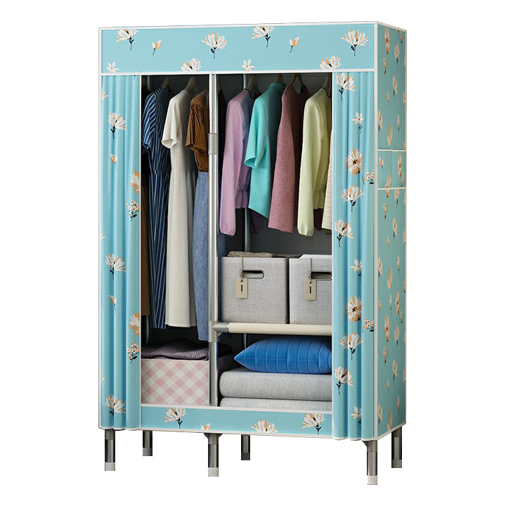 Contemporary Wardrobe Closet with Legs Metal Wardrobe Cabinet