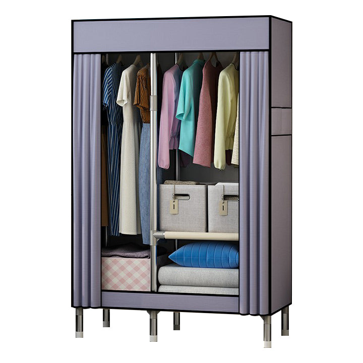 Contemporary Wardrobe Closet with Legs Metal Wardrobe Cabinet