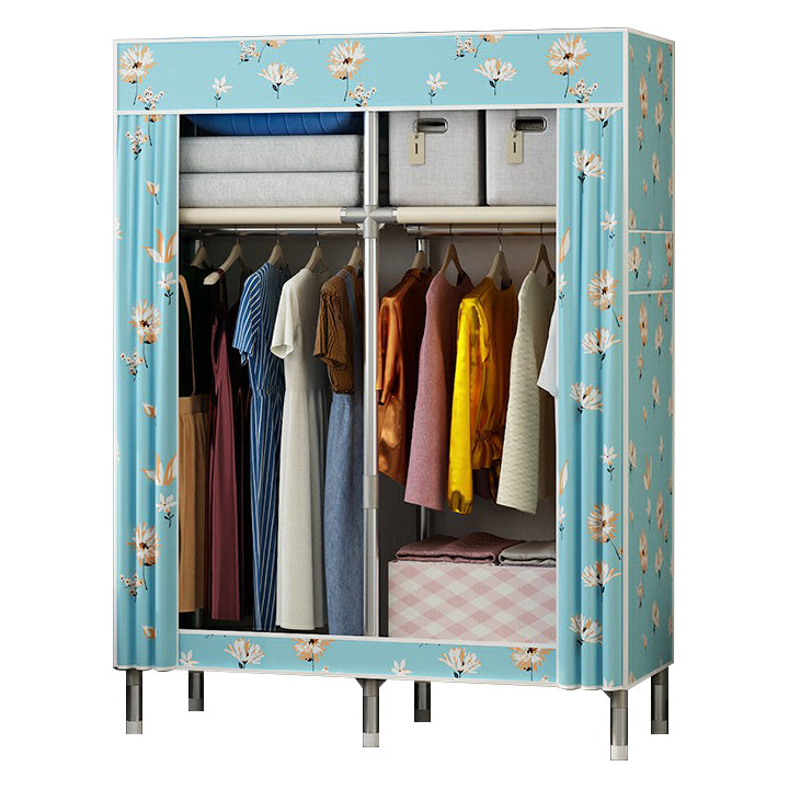 Contemporary Wardrobe Closet with Legs Metal Wardrobe Cabinet