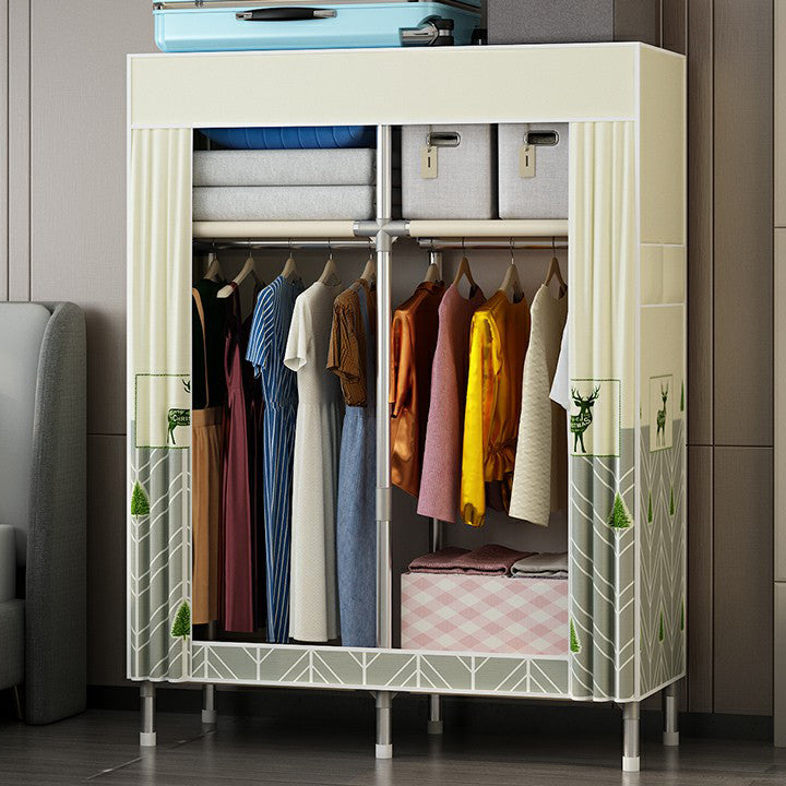 Contemporary Wardrobe Closet with Legs Metal Wardrobe Cabinet