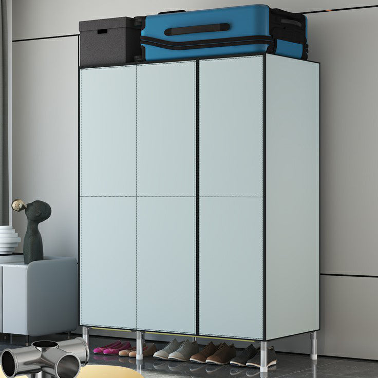 Hinged Steel Wardrobe Armoire Contemporary Wardrobe Closet with Legs