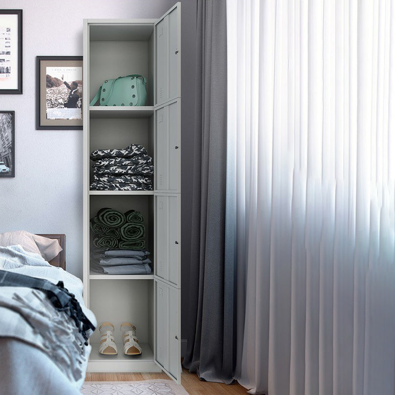 Industrial Storage Cabinet Hinged Wardrobe Closet for Bedroom