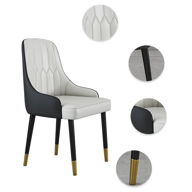 Glam Dinette Set for Dining Room 1/4/5 Pieces Polished Finish Dining Table Set