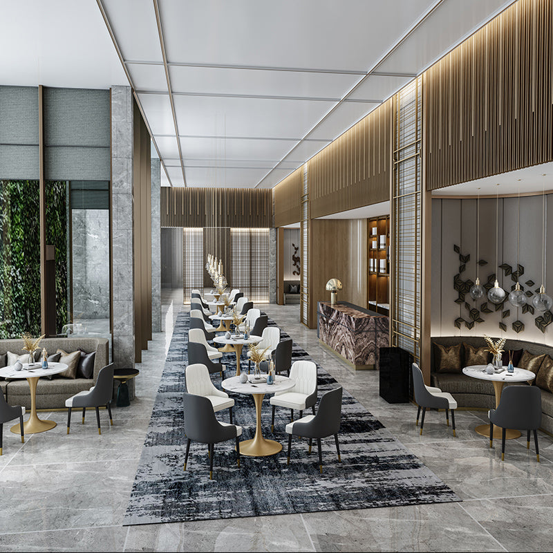 Glam Dinette Set for Dining Room 1/4/5 Pieces Polished Finish Dining Table Set